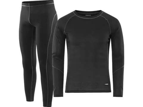 Fristads 101031 set ondergoed, zwart, maat XL, per stuk