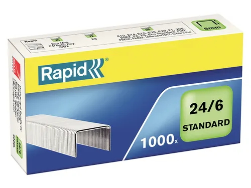 Nieten Rapid 24/6 gegalvaniseerd standaard 1000 stuks