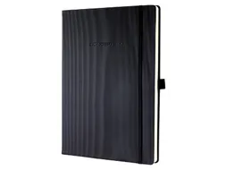 Notitieboek Sigel Conceptum Pure A4+ lijn zwart