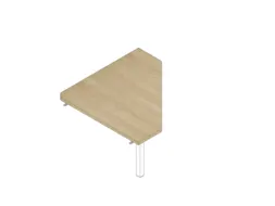 koppelelement voor bureau,90 °,HxBxD 730x840x840mm,v. C-voet