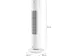 Kolomventilator 76 Cm Wit 3 snelheden