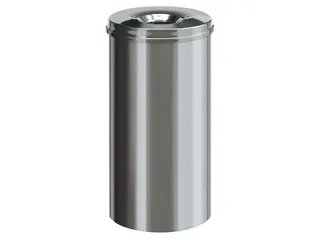 Vlamdovende papierbak 50 Liter RVS - 1