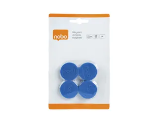 Magneet Nobo 30mm blauw 4 stuks - 1