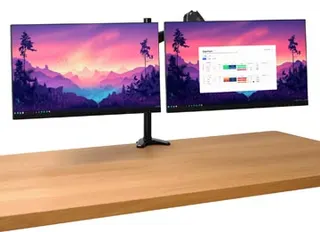 Mara monitorarm dubbele arm met 1 laptoparm zwart - 4