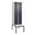 locker met bank,HxBxD 2120x600x815mm,2vak,vak B 300mm,draaigrendel