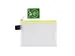 etui A6 PVC-vrij transparant met neon gele ritssluiting