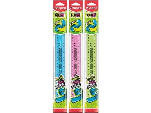 Liniaal Maped Twist 'n Flex 30cm assorti