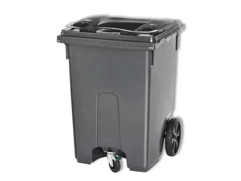 Mini-Container 360 Liter Grijs 3-Wiel