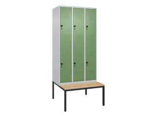 Dubbeldekse dekenkist,HxBxD 2120x900x815mm,3x2vak.,vak B 300mm - 1