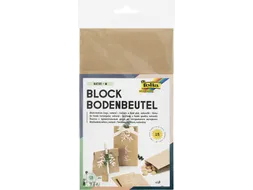 Blokbodemzak Folia 12x6x21cm foodsafe kraft set à 15 stuks