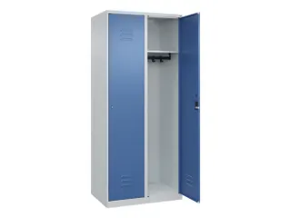 locker,HxBxD 1850x800x500mm,2vak,vak B 400mm,cil.-slot,staand op vloer - 1