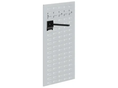 Gesleufde Plaat Staal Hxb 1000x450mm Staand Ral 7035 Lichtgrijs