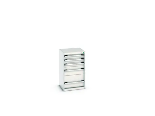 ladekast HxBxD 900x525x525mm 5laden romp RAL7035 front RAL7035