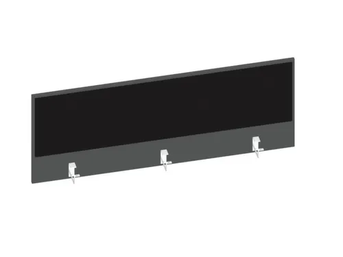 baliepaneel bureau aanbouw achter MS-donkergrijs BN8033-zwart 1400mm