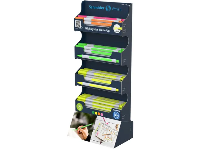 Markeerstift Schneider Shine-Up Display 80 stuks
