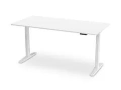 Elektrisch ihv bureau,HxBxD 730-1180x1800x800mm,blad wit,T-voet wit