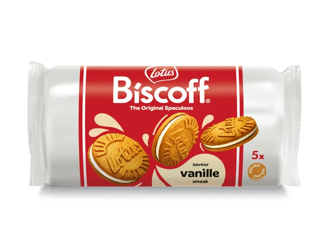 Koekjes Lotus Biscoff speculoos sandwich vanille 5 stuks