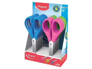 Schaar Maped Essentials 13cm links display à 10 stuks assorti - 1