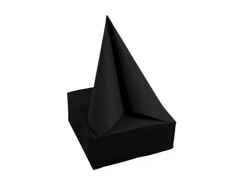 Servet Pronappe 1/4 vouw 2-laags 380x380mm 40 vel zwart