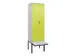 locker voor scheiding van kleding,HxBxD 2120x600x815mm,2vak