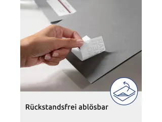 Antimicrobiële etiketten afneembaar transparant 99.1x67.7mm - 8