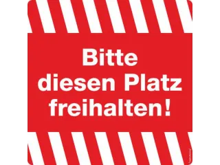 aanwijzing-combinatiebord,Deze plaats vrijhouden!,folie,rood/wit - 1