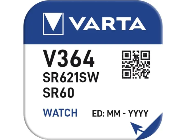 Batterij VARTA knoopcel V364/SR60 zilver