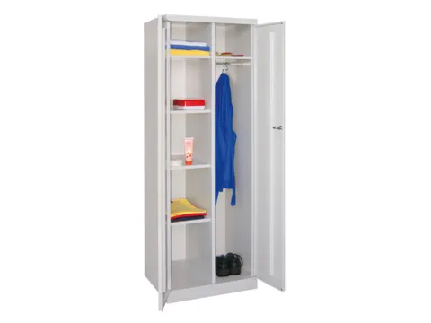 kleding-/wasgoedkast,RAL 7035,HxBxD 1800x600x500mm,vak B 300mm