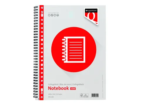 Collegeblok Quantore 23 Rings Lijn 70 Gram Voordeelbundel