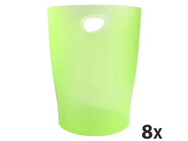 ECOBIN Papiermand 15 L appelgroen transp.