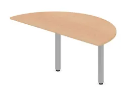 aanbouwtafel,i.h.v.,HxBxD 720-840x1600x800mm,halfrond,NE-esdoorn