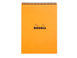 Spiraalblok Rhodia A4 lijn 160 pagina's 80gr oranje