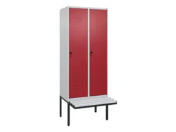 locker voor scheiding van kleding,HxBxD 2120x800x815mm,2vak