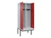locker met bank,voor scheiding van kleding,HxBxD 2120x800x815mm,2vak