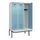 locker met bank,HxBxD 2120x1200x815mm,3vak,vak B 400mm,cilinderslot