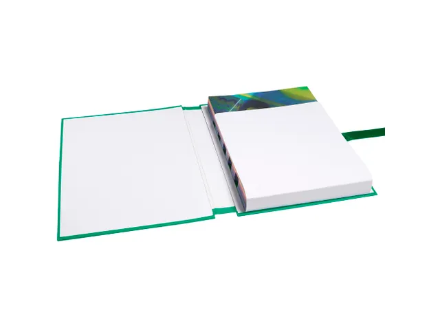 Map uitrekbare rug met papieren klep 24x32 cm Lichtgroen A4