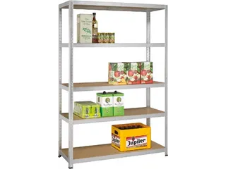 Rek Strong Gegalvaniseerd 175kg 176x120x40cm 5 Legborden - 5