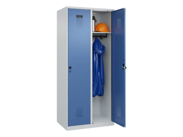 locker,HxBxD 1850x800x500mm,2vak,vak B 400mm,draaigrendel