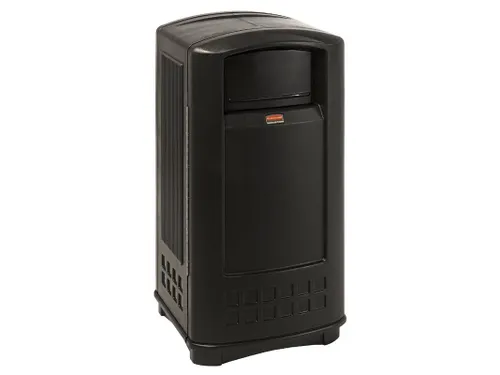 Buitenafvalbak Rubbermaid Landmark Container Junior 133 liter Zwart