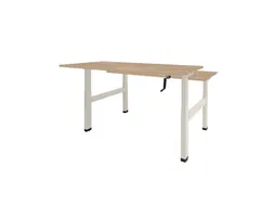 Dextro Slinger Duo zit/sta Bureau 120x80 honey castello 25mm wit