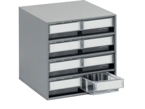 Bakkenunit Hxbxd 395X400X400Mm 8Laden Grijs Behuizing Ral7035