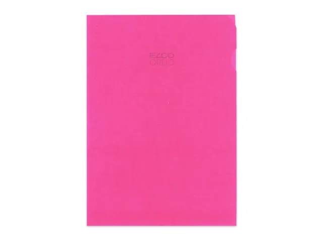 Transparant L-map A4 rood 100 stuks