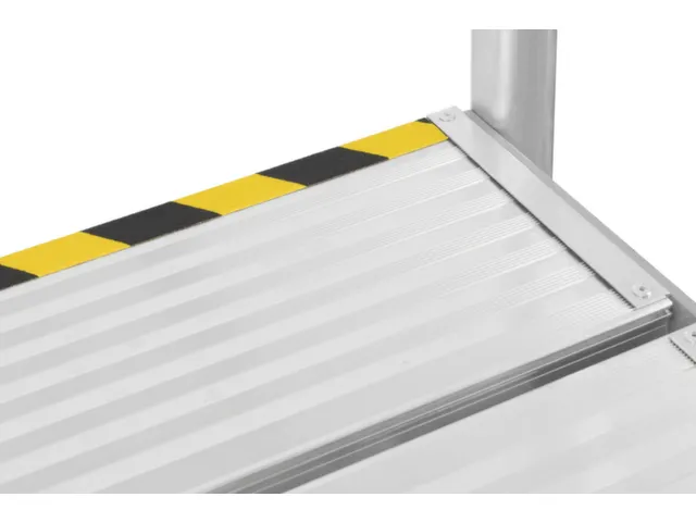 bordestrap,verrijdbaar,bordes H 0,6m,3treden,aluminium