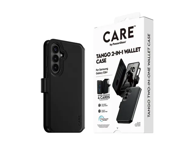PanzerGlass CARE by Tango 2-in-1 Wallet Case w. Qi Samsung Galax