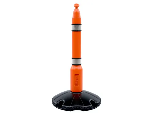 kegelriempaal,paal H 100mm,oranje,kunststof