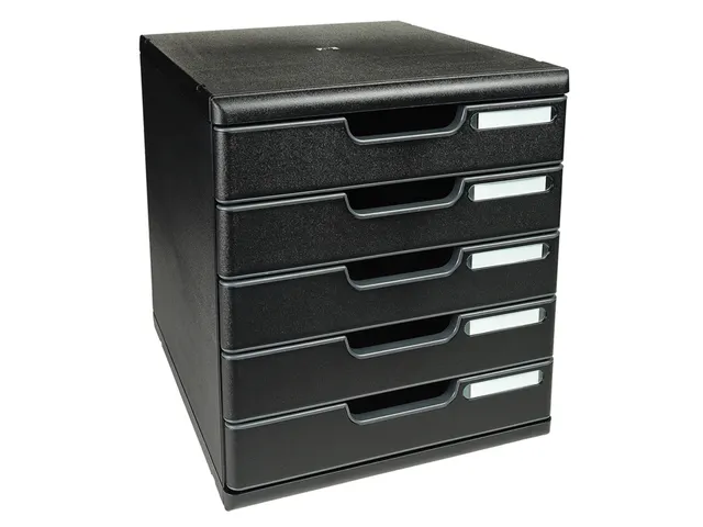 Ladenblok MODULO A4 5 laden Ecoblack Zwart