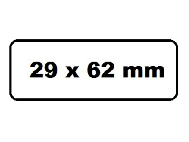 Labeletiket Quantore DK-11209 29x62mm adres wit