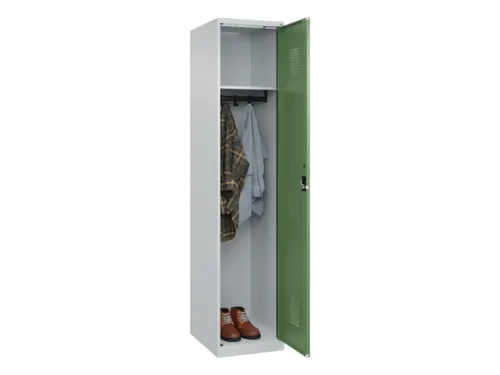 locker,HxBxD 1850x400x500mm,1vak,vak B 400mm,cil.-slot,staand op vloer
