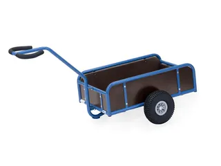 Handtrekwagen 4107L met 4 wanden 2 Wielen 795x445mm Luchtbanden - 1