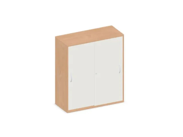 schuifdeurkast,HxBxD 1150x1000x430mm,decor romp beuken,decor front wit